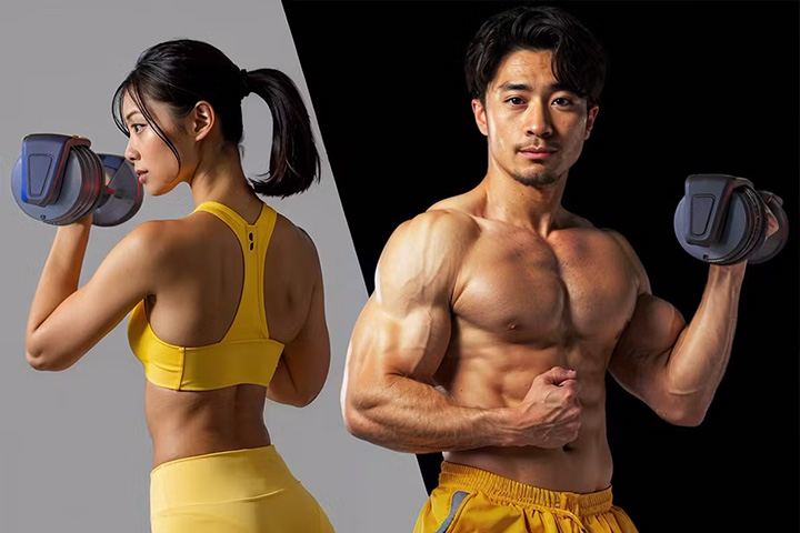 Fit Monsterスマートダンベル 可変式ダンベル 液晶ディスプレイ付き 消費カロリー＆トレーニング内容を自動記録｜やる気が持続する
