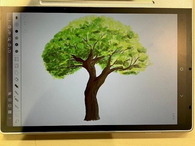 Magic Note Padで描いたスケッチ