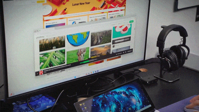 外部モニターにもミニノートPCにも！ Windows搭載のメカニカル