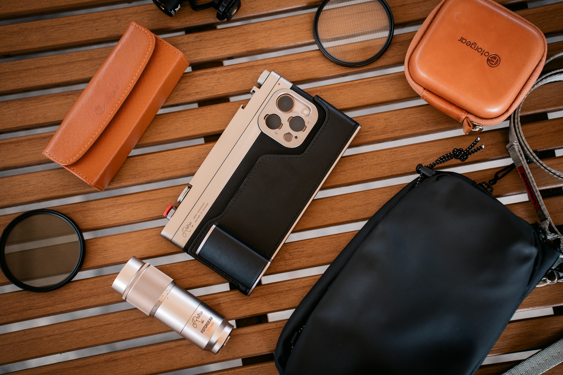 未使用 Fotorgear iphone16 pro レトロカメラケース Fotorgear、ヴィンテージカメラ風iPhone 16 Pro用ケース「レトロ
