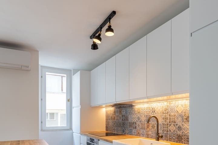 キッチンのスポットライト