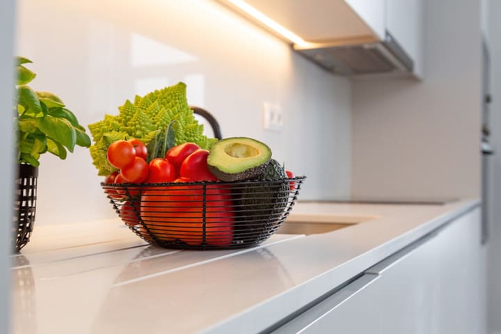 キッチン照明でよく見える食材