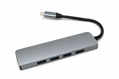 ケーブル付きUSBハブ