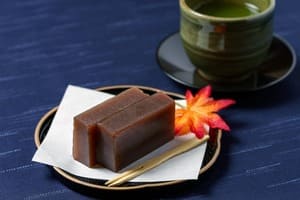 紅葉で飾った金フチの和皿