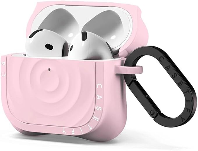 CASETiFY ウェーブ シリコン AirPods 4 ケース - プリムローズ ピンク