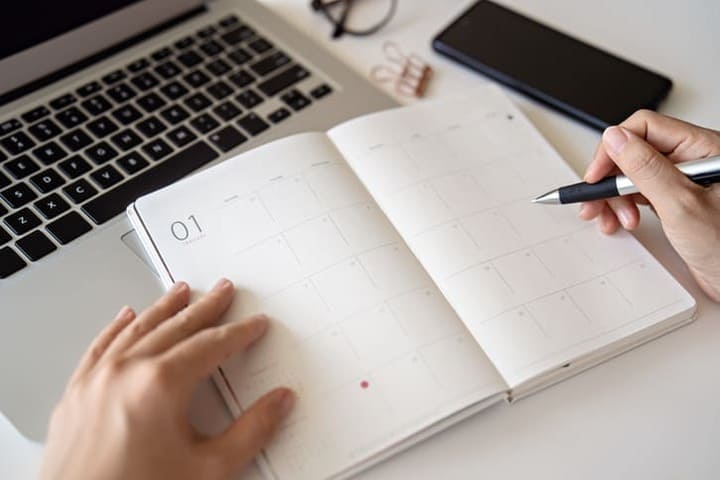 1月始まりの手帳