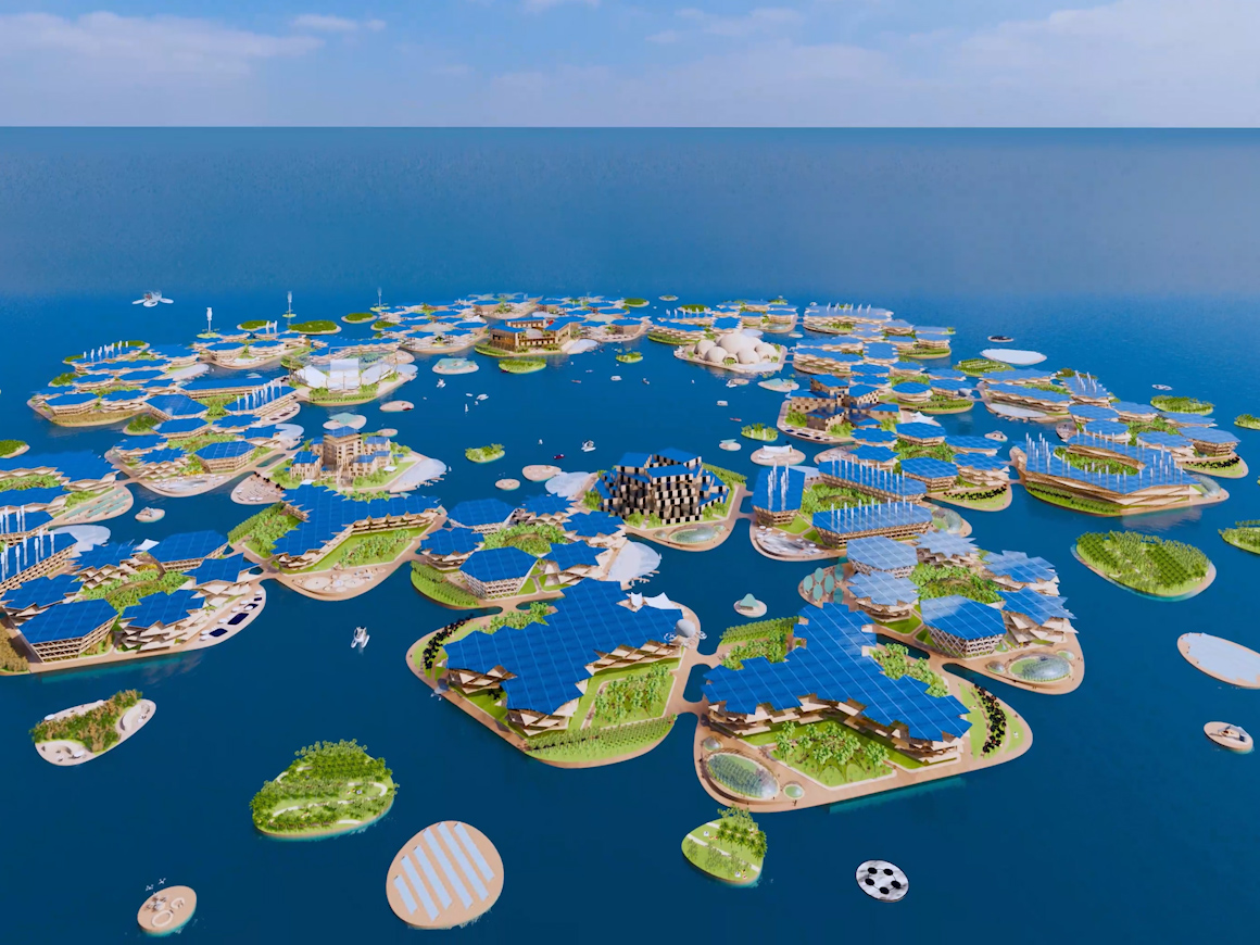 1万人が住む水上大都市をまずはnyから建設 国連も注目する Oceanix City Bouncy バウンシー