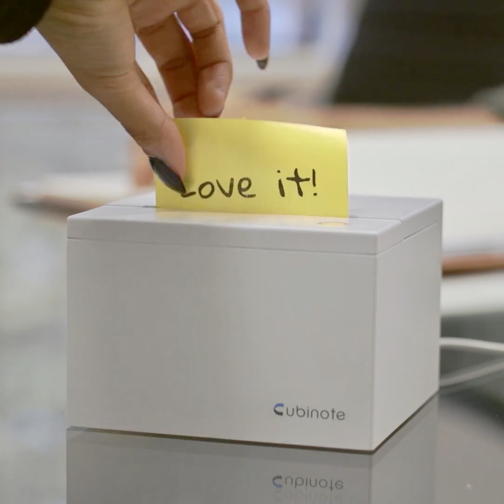 アナログ×デジタルを合わせたIoT付箋！スマホで簡単に印刷できる「CubinotePro」