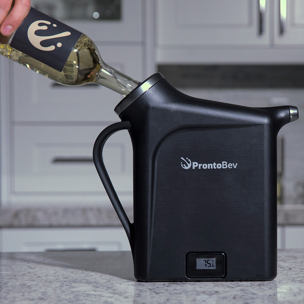 わずか30秒で白ワインを冷やす「ProntoBev」、いますぐ冷えたワインが飲みたい人へ bouncy / バウンシー