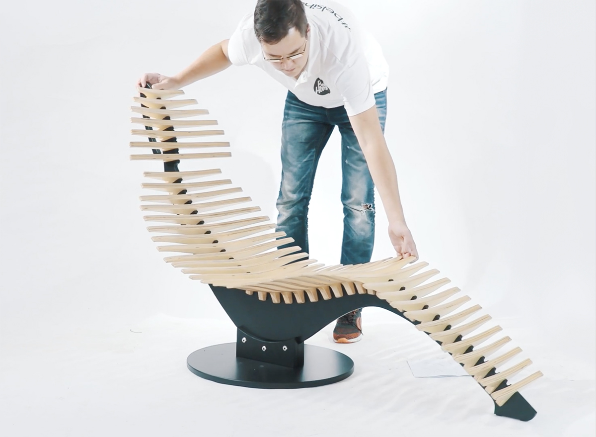 SkeletON chair(スケルトンチェア) BELSI HOME ベルシホーム スケルトンチェア（SkeletON chair） バーチ 55038