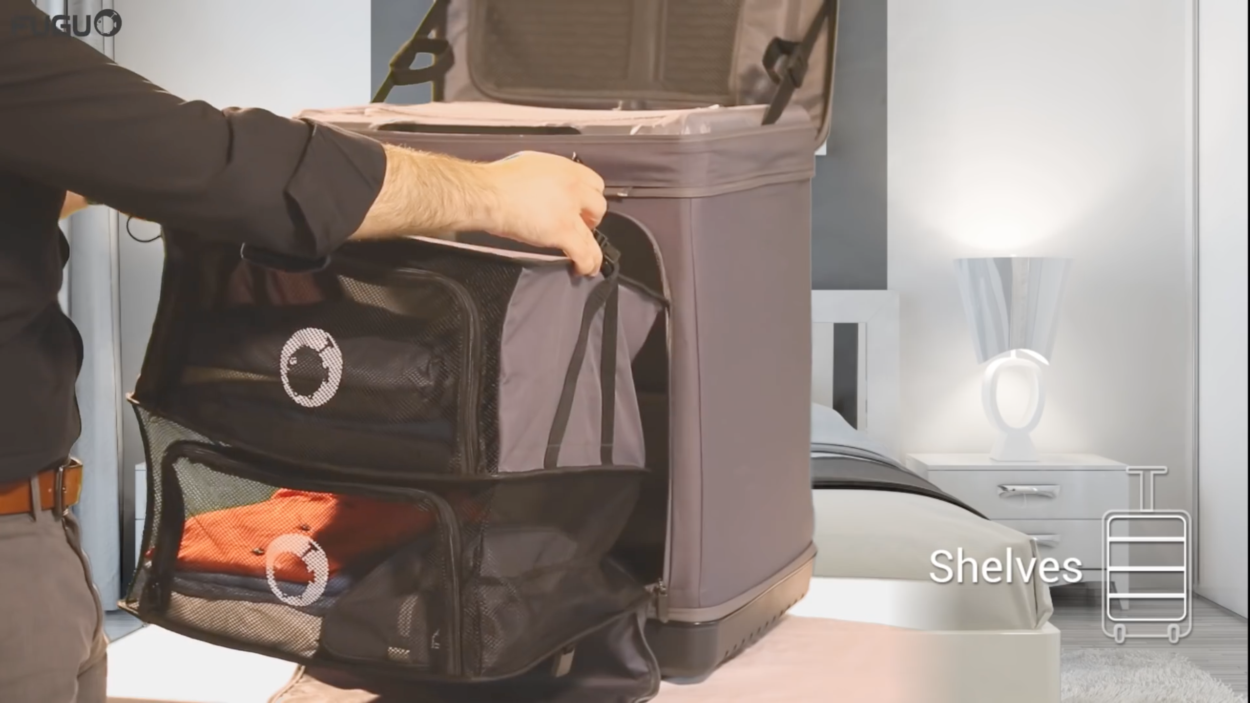 伸縮可能スーツケース　Fugu Luggage 伸縮可能スーツケースFugu Luggage