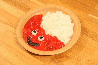 名作RPG風！？スライムカレーを実食