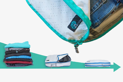 かさばる衣類をコンパクトに持ち歩ける！「Acteon Packing Cube」