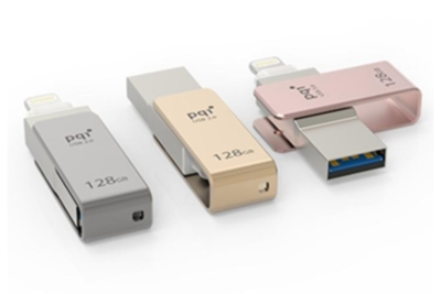 iPhoneやiPadの容量を瞬時に拡張『PQI MFi認証 Lightningコネクタ搭載USB3.0メモリ 』