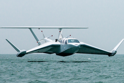 水面スレスレを地面効果で優雅に飛ぶ航空機『AIRFISH 8』