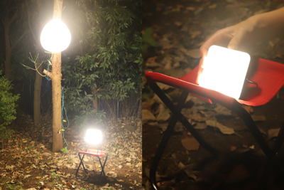 キャンプサイトを大きく照らす『ベースランタン XL＋サイトライト XL』と ソーラーパネル一体型ライト『サンライト』【半歩未来のライフスタイル】