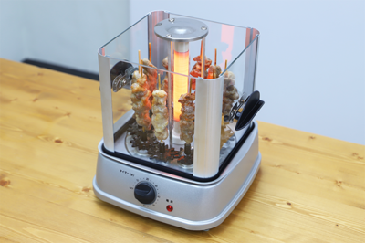 食卓の上で家焼き鳥が楽しめる！卓上無煙焼き鳥器『自家製焼き鳥メーカー』【暮らしを彩るオススメグッズ】