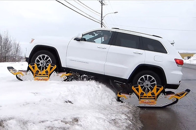 雪道も砂漠も！ 「Track N Go」をクルマに装着すれば走破可能
