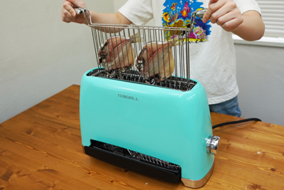 余分な油を落としてくれる縦型のヘルシーオーブン『テングリル』