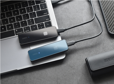 コンパクトなボディに強固なセキュリティ！指紋認証付きポータブルSSD「OneModern M8」