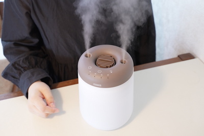 2本のミストでお部屋にうるおいを！大容量コードレス加湿器『デュアルミスト』【半歩未来のライフスタイル】