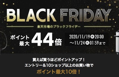 【徹底攻略】2020楽天ブラックフライデー開催！最大44倍ポイント付与を狙う方法とは